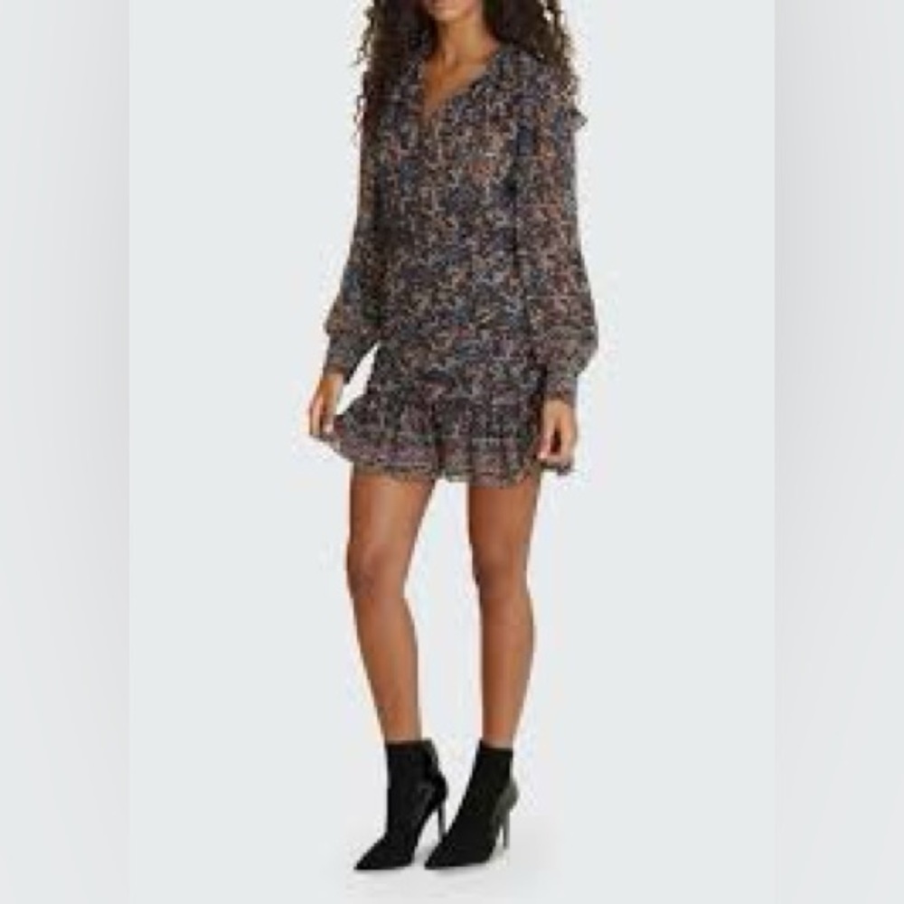 VERONICA BEARD
Jaylene Paisley-Print Ruffle Dress 💯 Silk